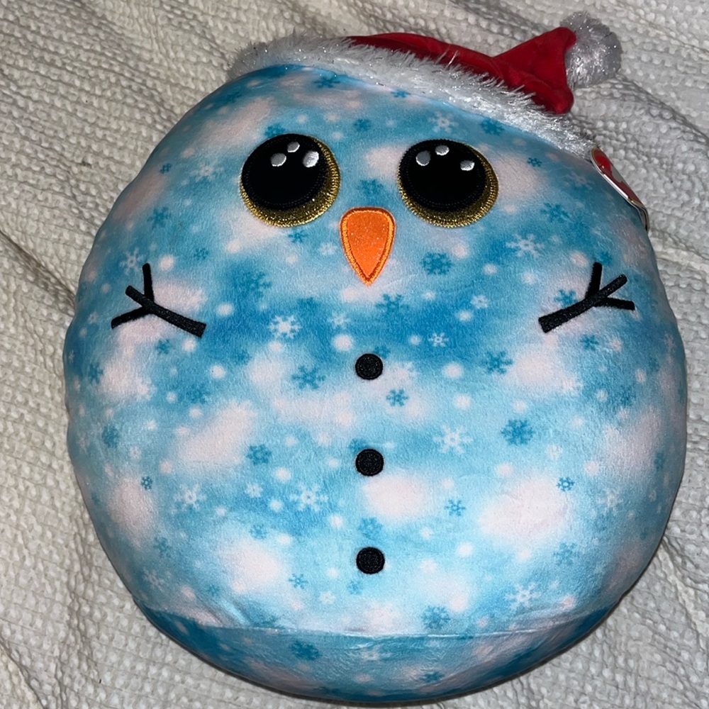 Children’s stuffed animal snowman